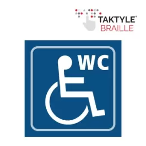 Image of Disabled Wc Graphic - Taktyle (150 x 150mm)