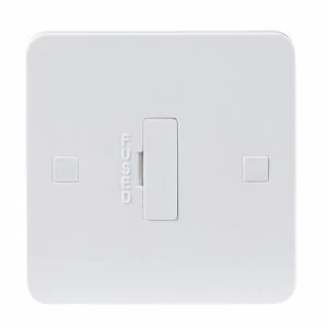 Image of KnightsBridge Pure 9mm 13A White Connection Unit Fused Electric Wall Plate