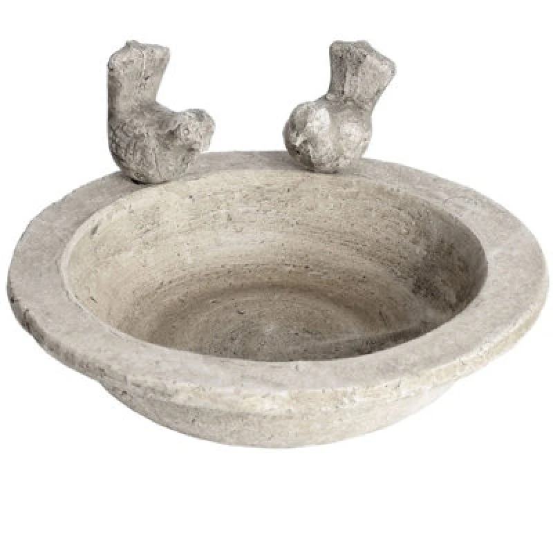 Image of Hill Interiors UK Homeliving Stone Effect Bird Bath Small