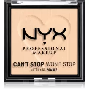 Image of NYX Professional Makeup Can't Stop Won't Stop Mattifying Powder Mattifying Powder Shade 02 Light 6 g