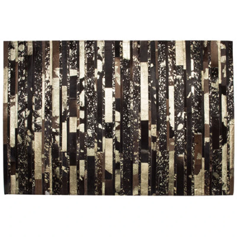 Image of Beliani Rug Artvin Brown 160 X 230 Cm Leather