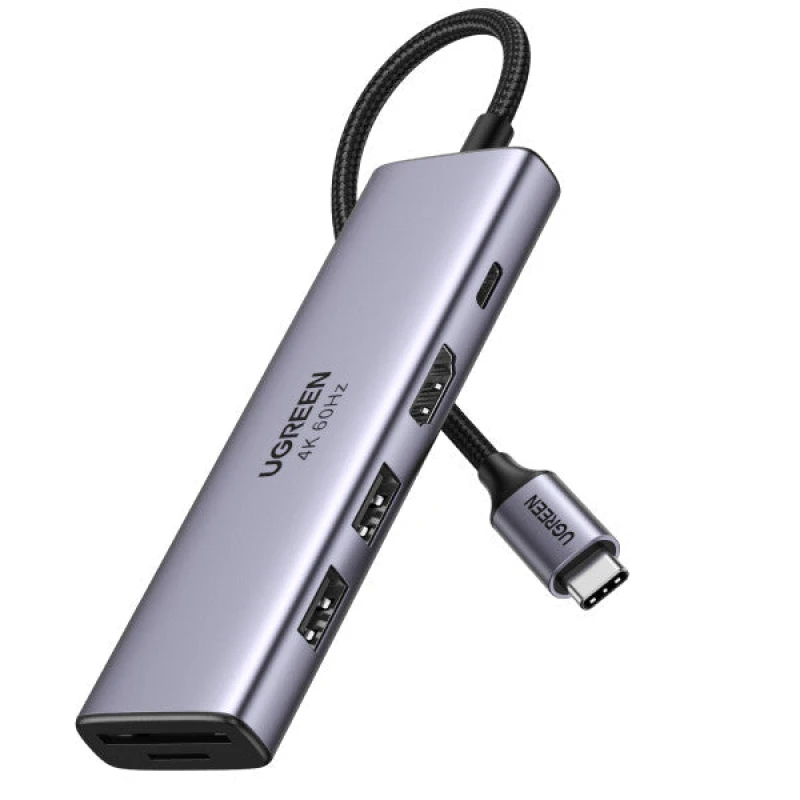 Image of Ugreen Ugreen 6-in-1 USB-C Hub USB Type-C Silver 60384