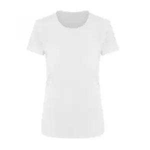 Image of Ecologie Womens/Ladies Ambaro Recycled Sports T-Shirt (S) (Arctic White)