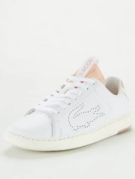 Image of Lacoste Carnaby Evo Light Trainers - White/Natural, White/Natural, Size 5, Women