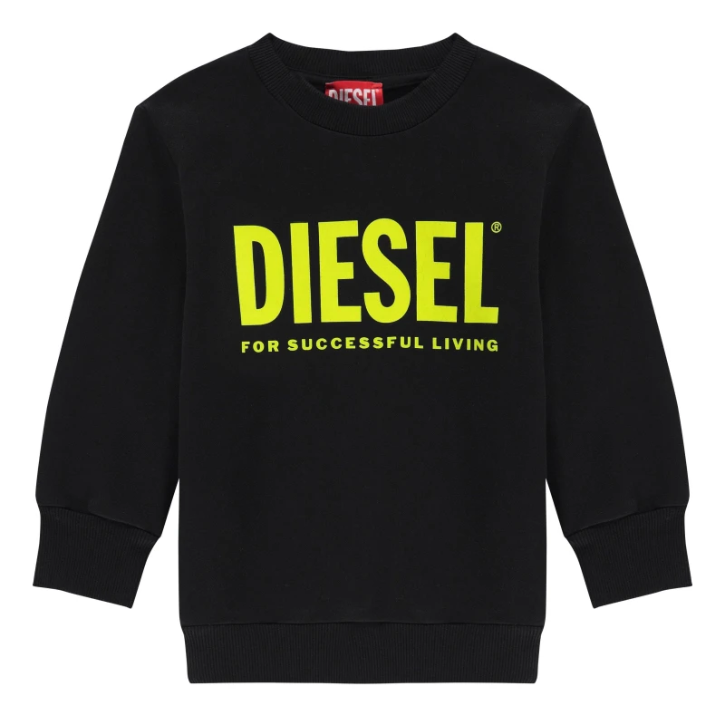 Image of Diesel Logo Sweatshirt Junior - Black One Size