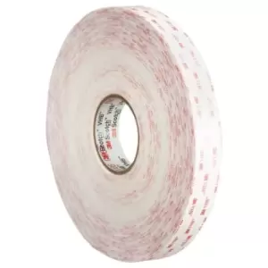 Image of 3M 4945P, VHB White Foam Tape, 19mm x 3, 1.1mm Thick