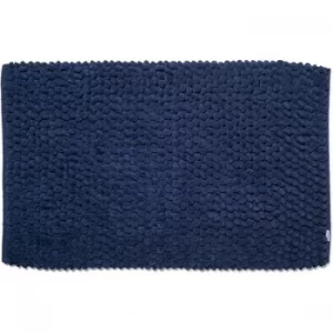 Image of Croydex Navy Soft Cushioned Bath Mat Textile Bath Mats/Navy