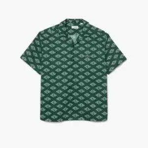 Image of Lacoste All Over Print Shirt - Green