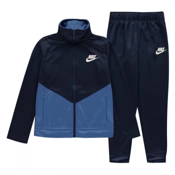 Image of Nike NSW Poly Tracksuit Juniors - Midnight Navy