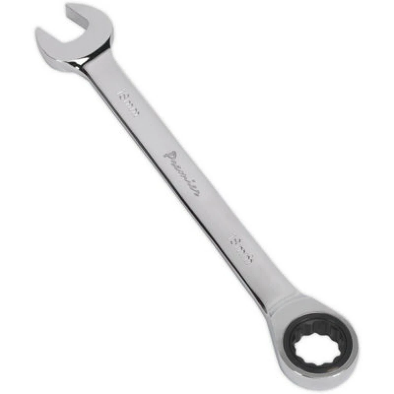 Image of Loops 18mm Ratchet Combination Spanner - Chrome Vanadium Steel - 72 Tooth Ratchet Ring Metallics