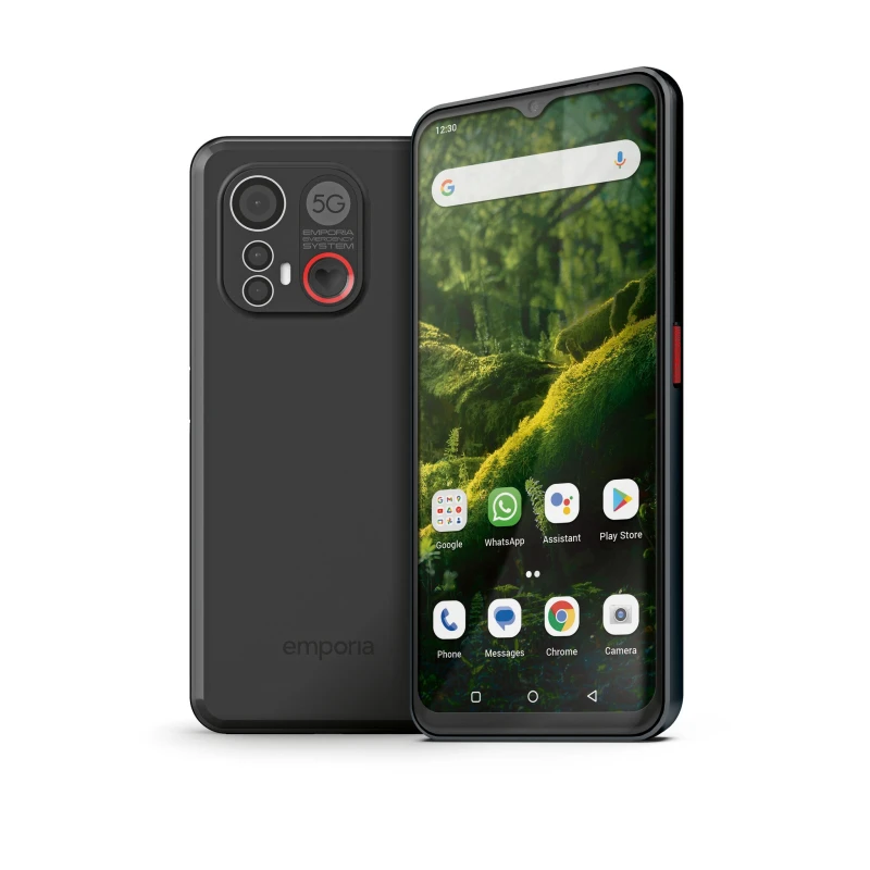 Image of Emporia Emporia ME6_001 Smartphone 128GB 16.7cm (6.58 inch) BlackAndroid 13;Single SIM ME6_001