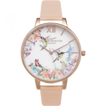 Image of Painterly Prints Nude Peach & Rose Gold Watch