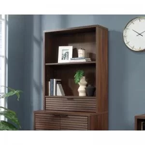 Image of Teknik Office Elstree Hutch with Drawer in Spiced Mahogany finish with