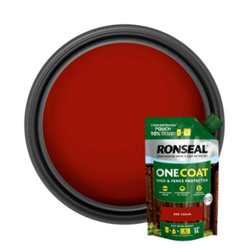 Image of Ronseal KCB.8174503.80900.73 One Coat Shed & Fence Refill Pouch Re... KCB.8174503.80900.73
