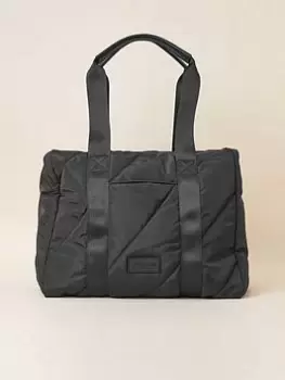 Image of Accessorize Nylon Quilted Shoulder - Black, Women