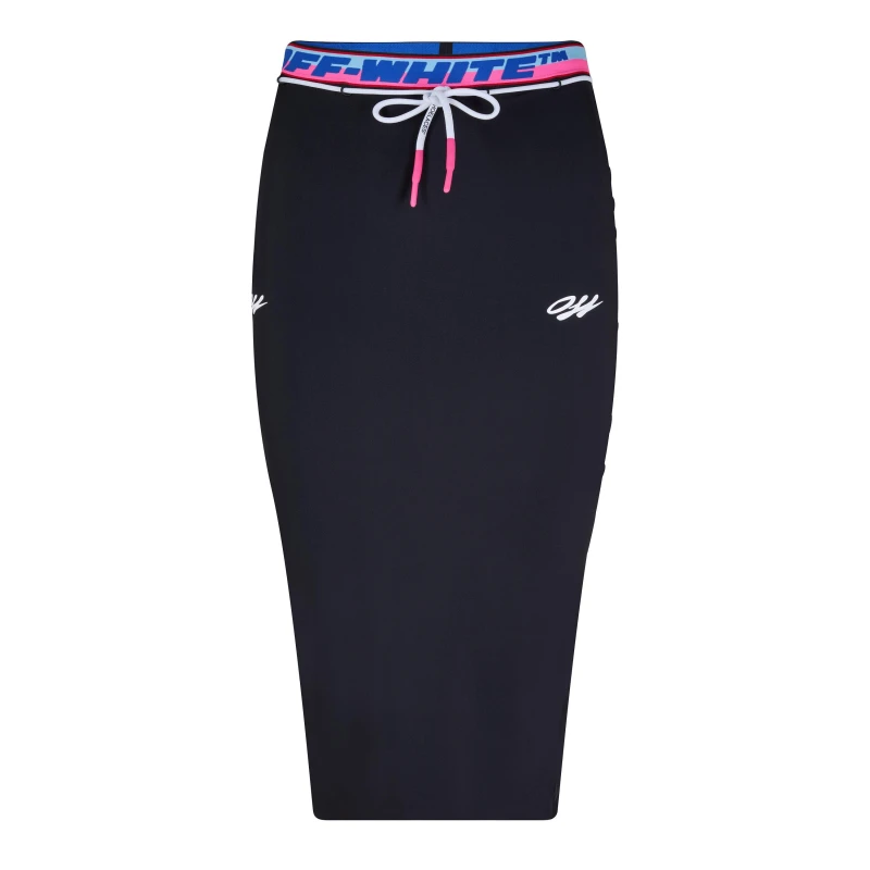 Image of Off White Womens Athleisure Midi Skirt Black female 8 (XS)