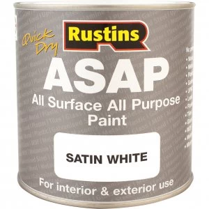 Image of Rustins ASAP All Surface All Purpose Paint White 250ml