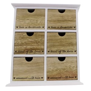 Image of Heart Of The Home 6 Drawer Trinket Storage