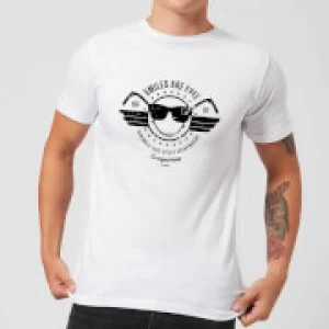 Image of Smiley Smiles Are Free Mens T-Shirt - White - M