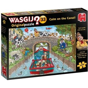 Image of Jumbo Wasgij Original 33 - Calm on the Canal Jigsaw Puzzle - 1000 Pieces