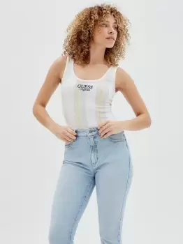 Image of Guess Originals Front Logo Striped Body