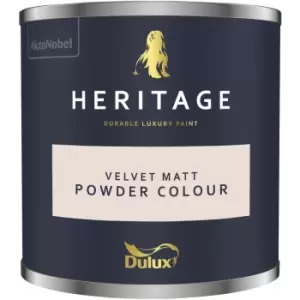Image of Dulux Heritage Velvet Matt Powder Colour Matt Emulsion Paint 125ml