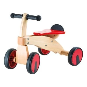 Image of Legler - Small Foot Red Racer Ride-on Wooden Kid's Toy Multi-colour