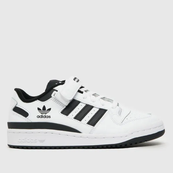 Image of adidas white & Black forum low Youth Trainers
