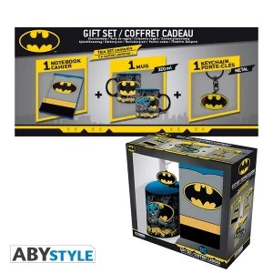 Image of DC Comics - Mug 320ml + Keyring + Notebook Batman Gift Box