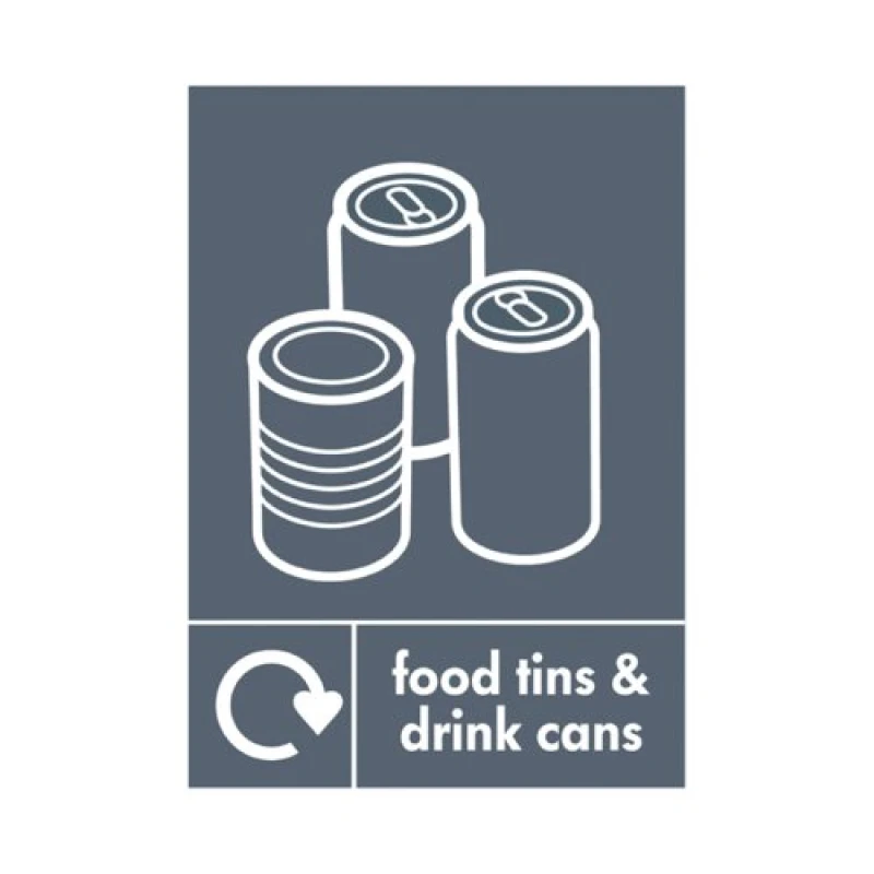 Image of A5 Sign Self Adhesive Food Tins and Drink Cans (Pack of 5) Y7321008