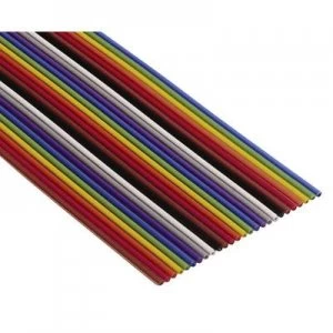 Image of 3M 7000006058 Ribbon cable Contact spacing: 1.27mm 64 x 0.08 mm² Multi-coloured Sold per metre