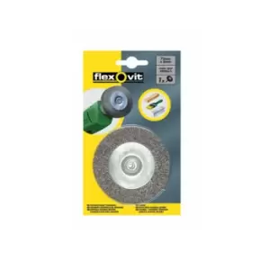 Image of Flexovit - Wire Brush - Flat Type - Crimped - 3in./75mm - 63642556882