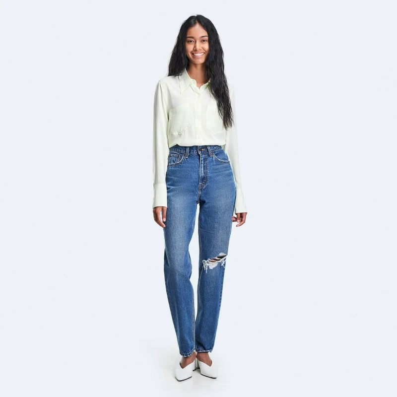 Image of Levis 80s Mom Jeans - Blue Blue 23 L28