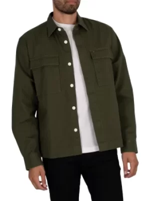 Image of Utility Twill Overshirt