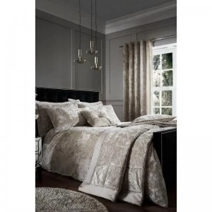 Image of Crushed Velvet Natural Duvet Set