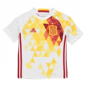 Image of adidas Spain Away Shirt 2016 Junior - White/Orange