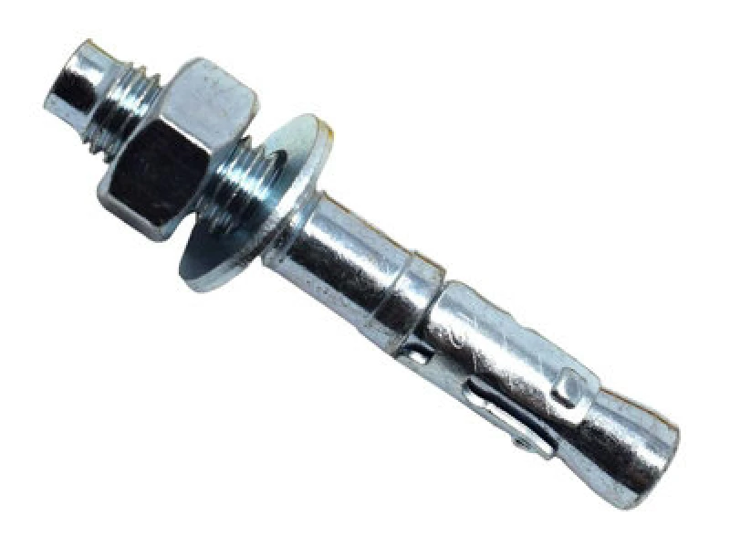 Image of Masonmate 0841Eta580080 Zinc Plated Through Bolt M12 X 80mm 50 Mamtbzm1280