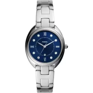 Image of Ladies Fossil Gabby Three-Hand Date Stainless Steel Watch