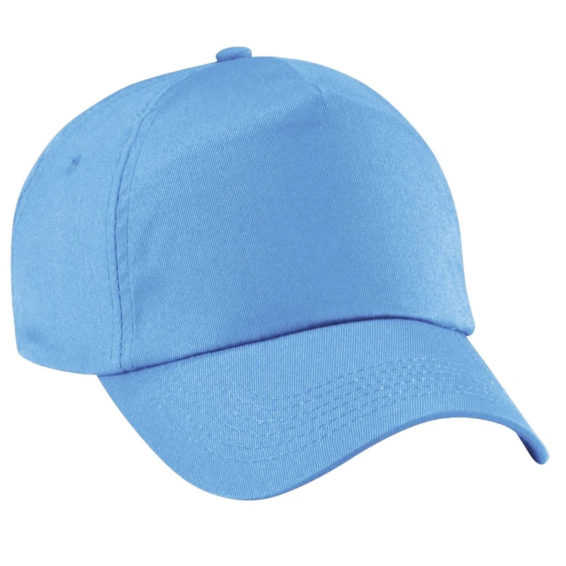 Image of Beechfield Beechfield Men Plain Original 5 Panel Baseball Cap Pack of 2 in Duck Egg Blue Duck Egg Blue One Size Male 5059269086770