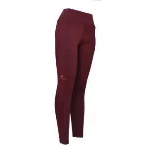 Image of John Whitaker Womens/Ladies Legend Horse Riding Tights (XS) (Burgundy)