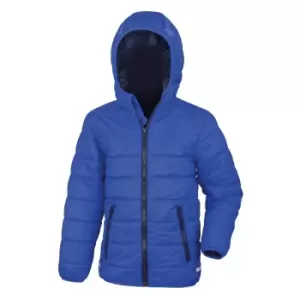 Image of Result Core Childrens/Kids Junior Padded Showerproof & Windproof Jacket (2XL) (Royal/Navy)