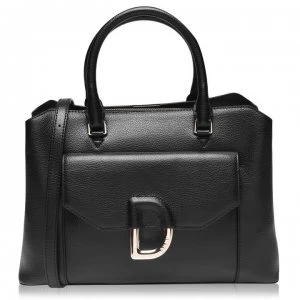 Image of DKNY Medium Satchel Bag - BLK GLD BGD