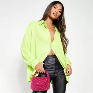 Image of I Saw It First Oversized Sequin Shirt - Green