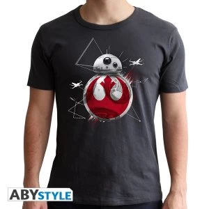 Image of Star Wars - Bb8 E8 Mens X-Small T-Shirt - Grey