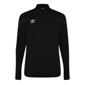 Image of Umbro Club Half Zip Top Mens - Black