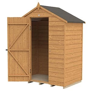 Image of Forest Garden 5 x 3ft Apex Overlap Dip Treated Windowless Shed with Assembly