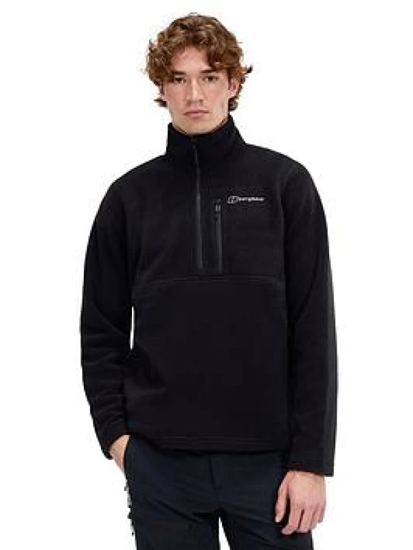Image of Berghaus Mens Prism Half Zip- Black Size M Men Black W2JZR Male M
