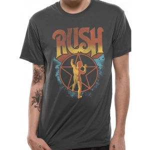 Image of Rush - Starman Colour Mens Medium T-Shirt - Grey