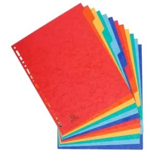 Image of Exacompta Dividers Plain A4 400gsm pack of 15, Multi
