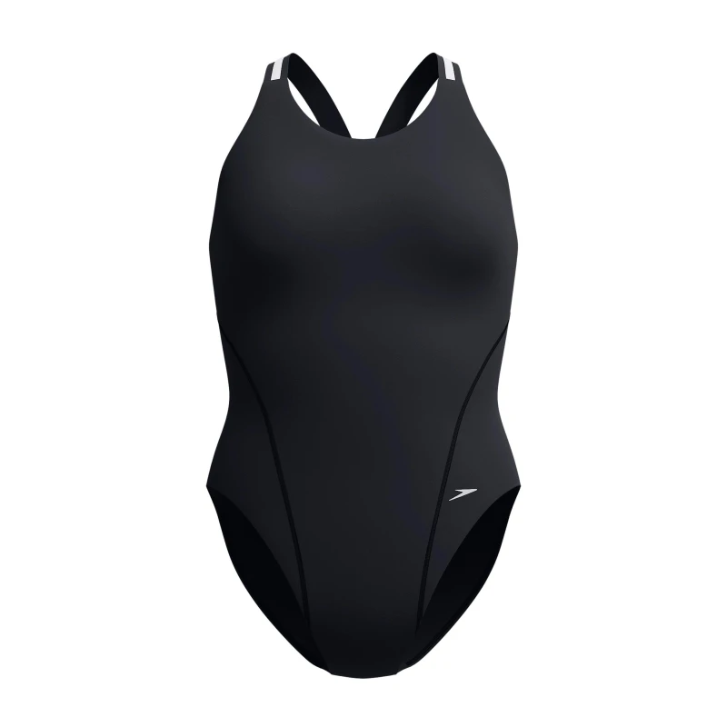 Image of Speedo Womens Vanq One Piece Swimsuit Black/Silver female 10 (S)